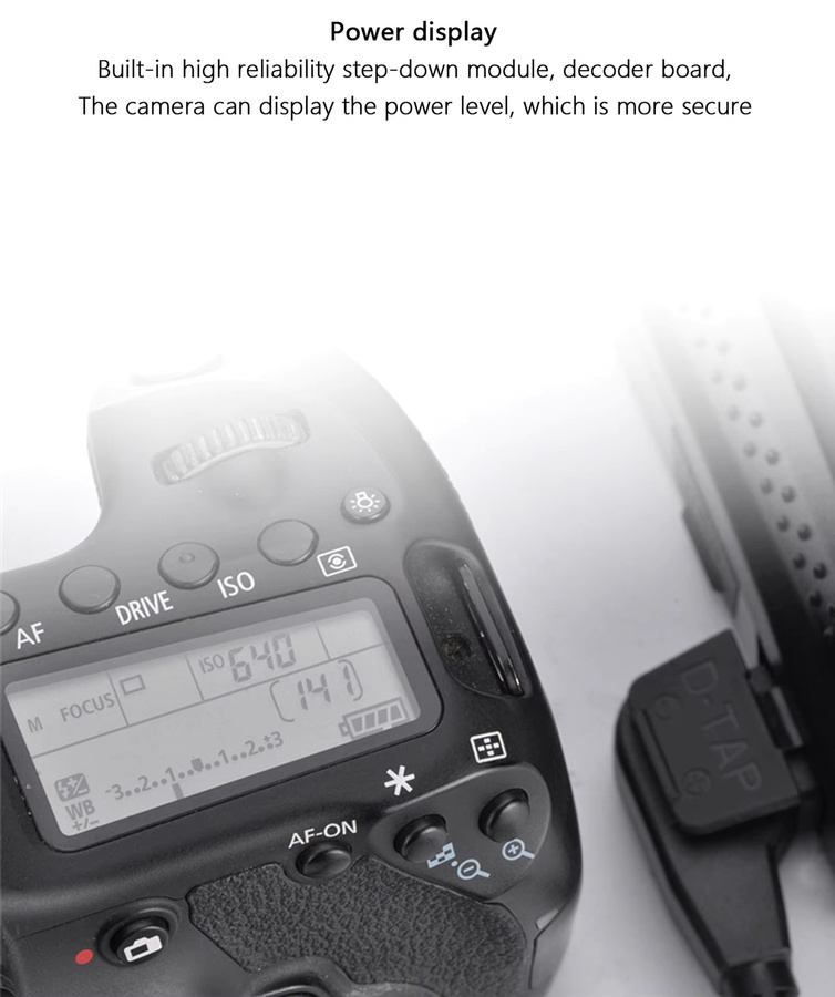 Nikon Dummy-Batterie-Set EN-EL14 Ersatz mit EP-5A Netzteilanschluss und EH-5 AC-Adapter in Schwarz - Bild 5