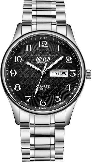 Dream Wristwatches Armbanduhr, Quarz, Edelstahl, Schwarz, Herren - Bild 1