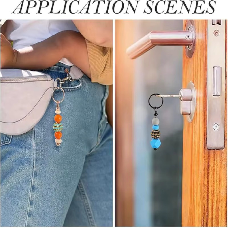 Schlüsselanhänger-Perlenstangen-Kombination, Perlen, Tassenschmuck - Bild 3