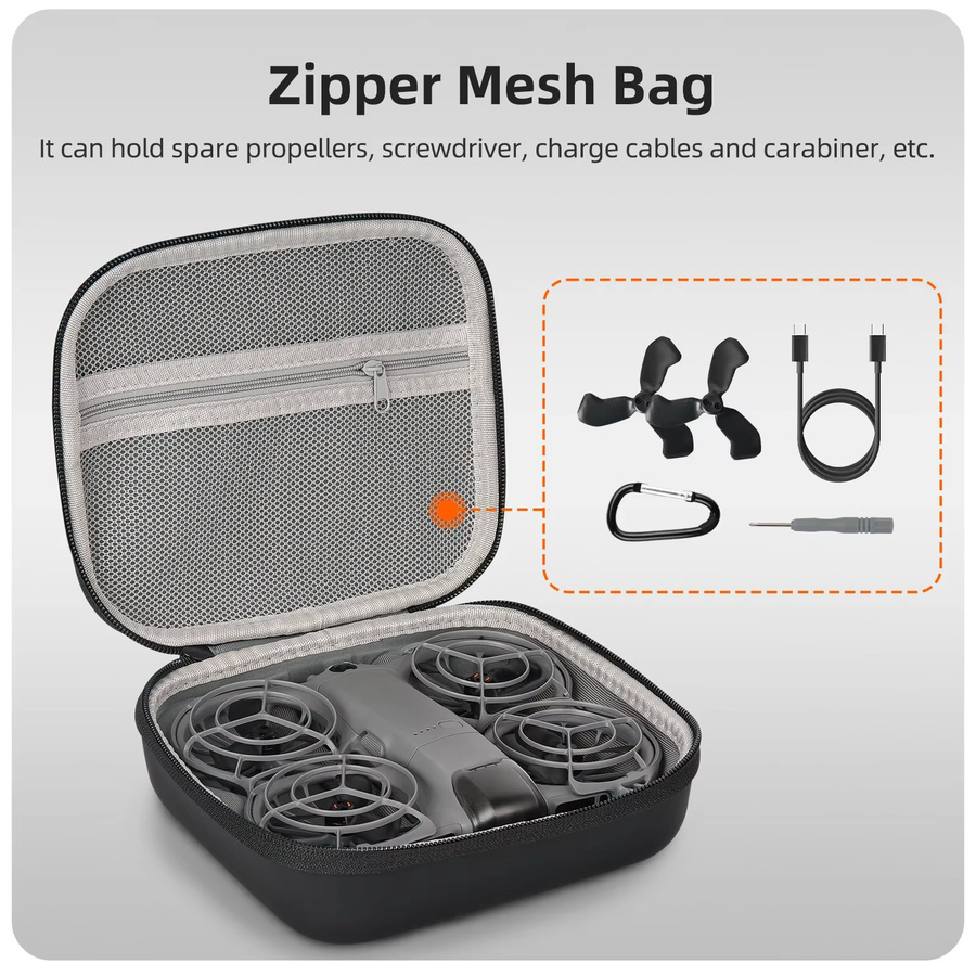 DJI NEO 2 Wasserdichte und stoßfeste Tragetasche in Orange für Drohnen-Zubehör - Bild 3