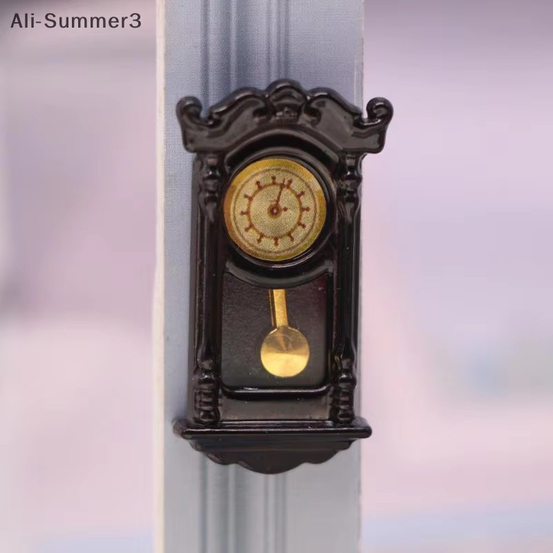 Vintage Simulation Wanduhr, Puppenhaus Zubehör, Schwarz - Bild 3