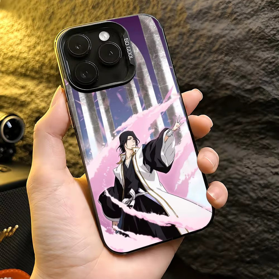 Byakuya Kuchiki Handyhülle für iPhone 11 bis 17 Pro Max Aurora TPU Hülle in Multicolour, stoßfeste und schlanke Schutzhülle - Bild 3