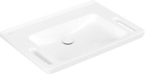 V&B Waschtisch Vicare in Weiß, ohne Hahnloch und ohne Überlauf, B: 80 cm, T: 55 cm - Bild 1