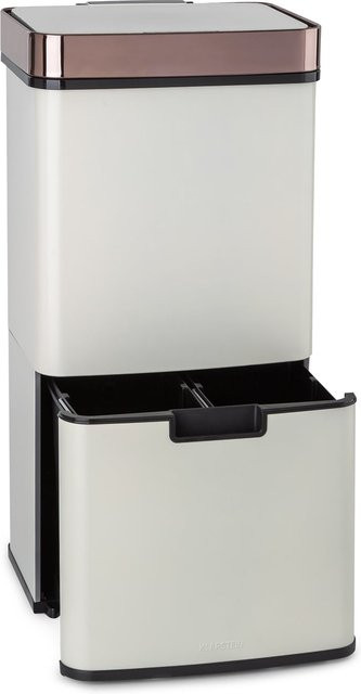 Klarstein Royal Trash Sensor-Mülleimer aus Edelstahl in Gold mit 72 Litern Fassungsvermögen - Bild 1