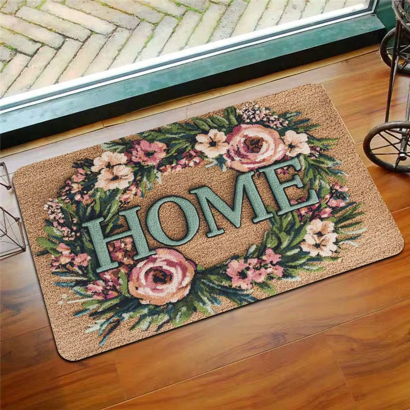 VIKAMA HOME Sweet Home Eingangsmatte aus Kokosfaser, rutschfest und wasserabsorbierend, B/T: 60 x 40 cm, Mehrfarbig - Bild 3