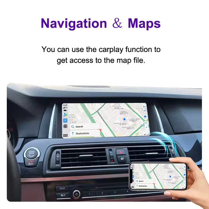 AUTOTOP 10,25 Zoll Linux Auto Multimedia System für BMW 5er F10 F11 (2010-2016) CIC NBT mit Carplay, Android Auto und Youtube in Schwarz - Bild 5