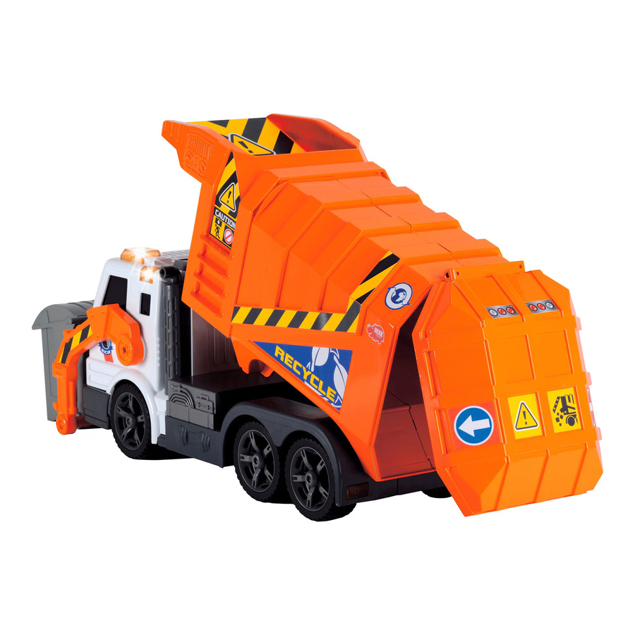 Dickie Toys Müllwagen Garbage Truck orange - Bild 3