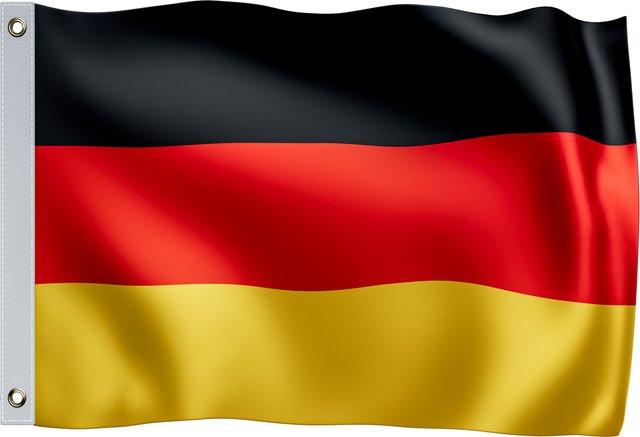 Deutschland Flagge aus Polyester von MONZANA in Multicolor, B x H: 150 x 90 cm - Bild 1