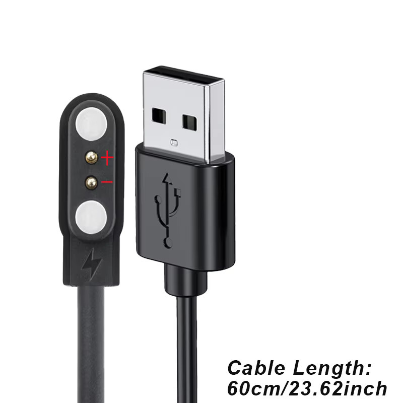 Amazfit Magnetisches USB-Ladekabel Schwarz für Amazfit C20 und C20 Pro Smartwatch Ladestation Adapter - Bild 2