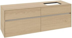 V&B Waschtischunterschrank Collaro in Nordic Oak mit Waschbeckenanschluss rechts, B/T/H: 160 x 54,8 x 50 cm - Bild 1