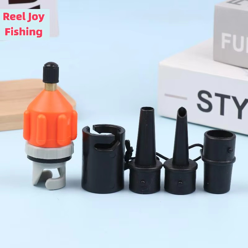 JINHF Luftventiladapter Kombi-Set für SUP-Boards, aufblasbare Pumpen, Kajaks und Paddelboote mit Reifenluftanschluss - Bild 2