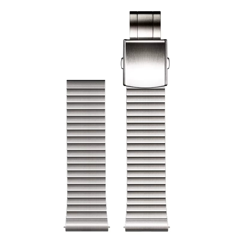 MAIKES Uhrenarmband, Edelstahl, Silber, Schnellverschluss - Bild 3