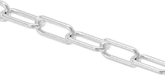 FeNau Langgliedrige Kette aus Edelstahl V4A in Silber, Durchmesser: 4 mm, DIN 763 - Bild 1