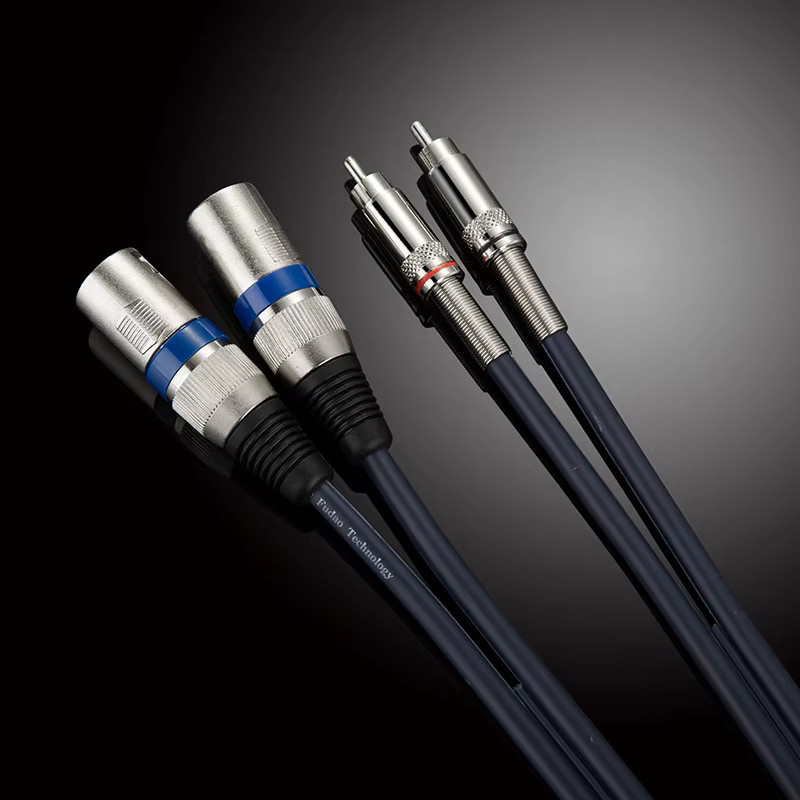 BSN Audiokabel Dual RCA auf Dual XLR Buchse in Blau - Bild 3