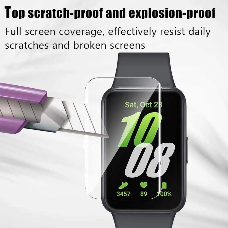 RWBANDS Hydrogelfolie für Samsung Galaxy Fit 3, kratzfester HD-Displayschutz in Transparent - Bild 3