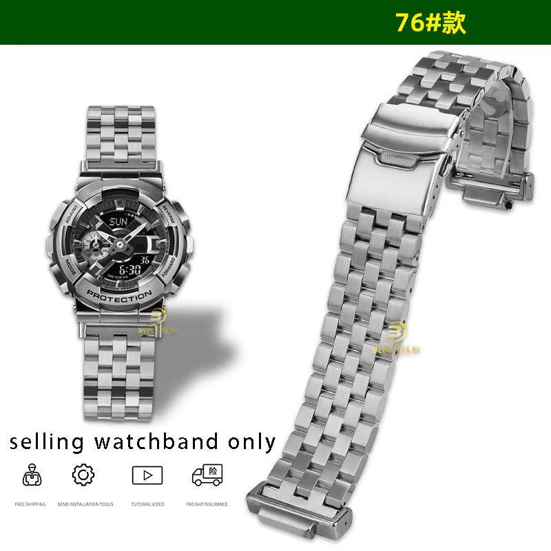 Zhuolei Uhrenarmband Edelstahl, Silber, Unisex - Bild 3