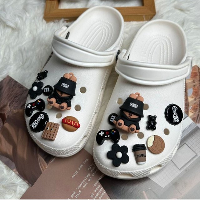 FHLDING Schuhcharms-Set, 16-teilig, Harztiere, Zubehör für Clogs - Bild 1