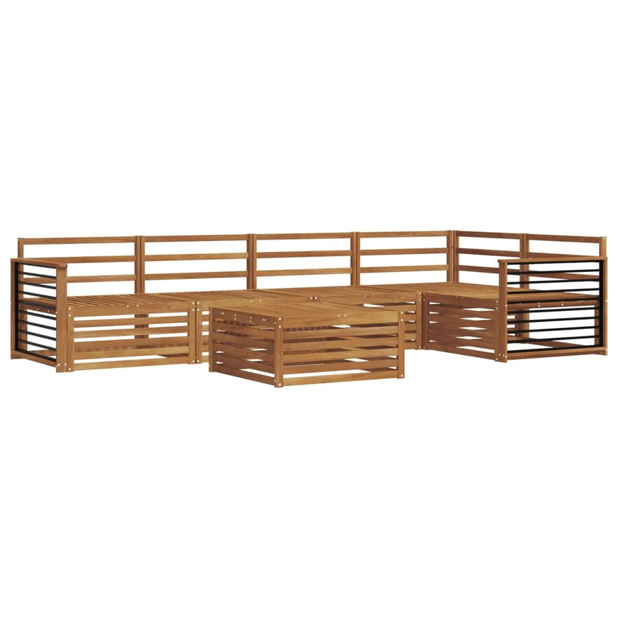 vidaXL Outdoor-Sofagarnitur 6-teilig aus Massivholz Akazie in Braun - Bild 2