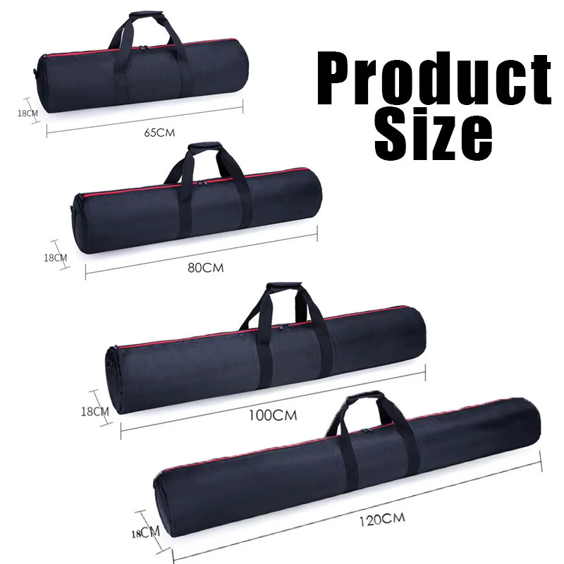 JINNUOLANG Fototasche Schwarz aus Oxford-Material für Softbox, LED-Lampe und Stativ, Breite: 65-120 cm - Bild 3