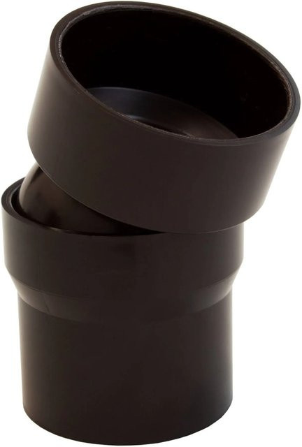 Inefa Flexibler Rohrbogen aus PVC DN 50 in Dunkelbraun mit 0-22 Grad Bogenstück - Bild 1