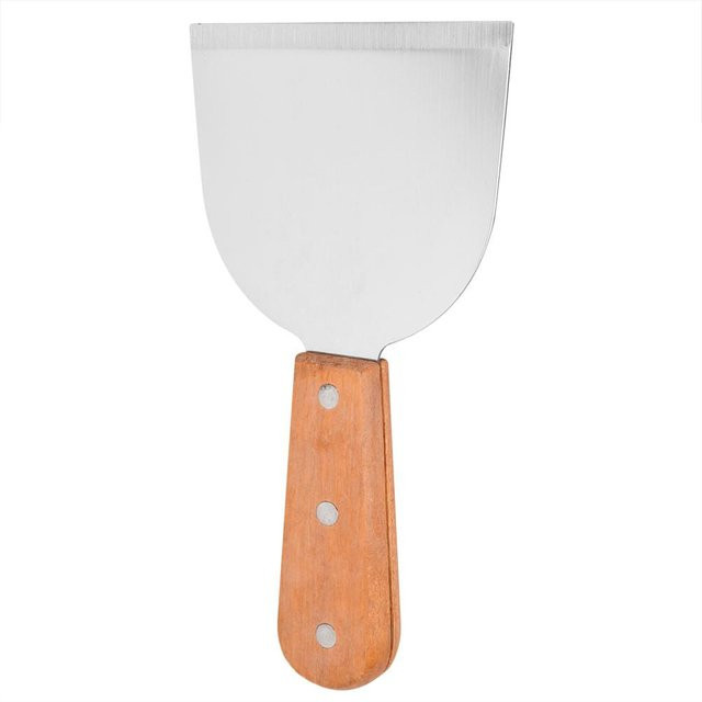 TOMTOP JMS Edelstahl Grillwender und Pfannenwender mit Holzgriff in Silber und Weiß - Bild 1