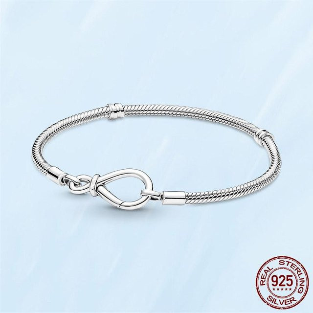 Allbestart Schlangenkettenarmband 925 Sterlingsilber, Damen, 20cm - Bild 1
