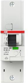ABB S751DR-K80 Leitungsschutzschalter 80A grau - Bild 1