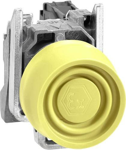 Schneider Electric XB4BPS51EX Drucktaster gelb aus Metall, tastend, 600V 6A - Bild 1