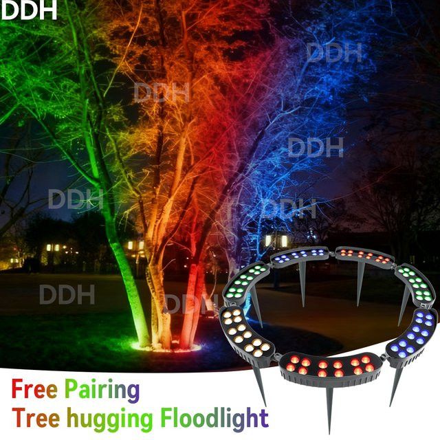 Burhui LED Outdoor Rasenlicht Projektionslampe IP65 Wasserdicht in Rot, Blau oder Warmer Farbe für Garten und Park - Bild 1