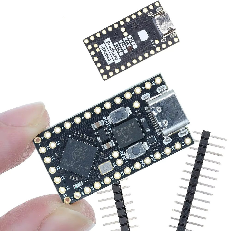 Tenstar RP2040 Pro Micro Development Board in Schwarz mit 16MB Speicher, Dual-Core, unterstützt MicroPython und kompatibel mit Raspberry Pi Pico - Bild 4