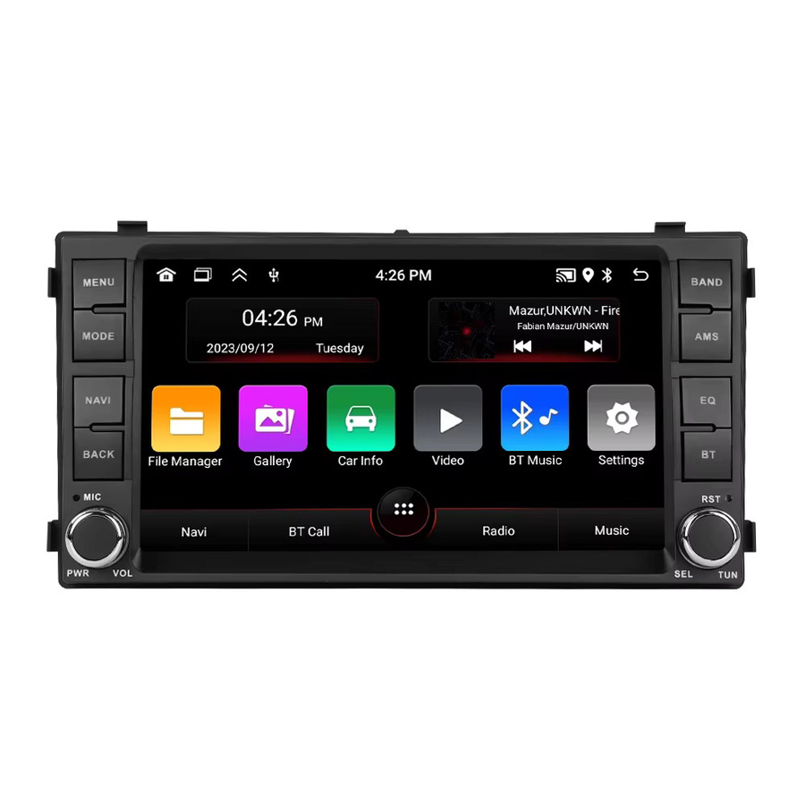 MEKEDE Android Auto und Wireless CarPlay Radio mit GPS Navigation und Bluetooth für KIA Ceed 2007-2009 in Schwarz - Bild 6