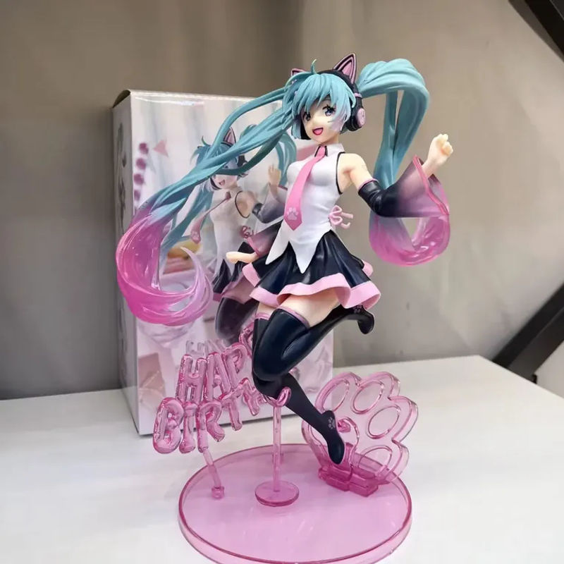 Bandai Hatsune Miku Anime Figur mit Katzenohren, mehrfarbig, Höhe: 23 cm - Bild 2