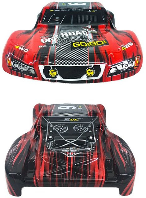 HQ727 PVC-Auto für Shell Surface Body M0280, 1/10 4X4 Slash Case, Rot - Bild 1