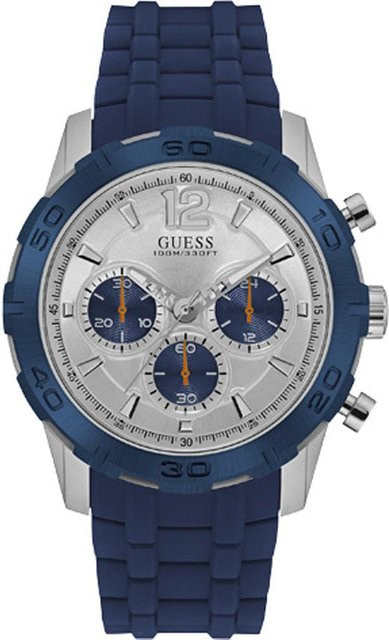 GUESS Armbanduhr Edelstahl, Quarz, Silber, Herren - Bild 1