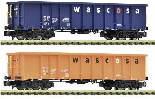 Fleischmann Wascosa Offene Güterwagen, 2-tlg. Set, Spur N