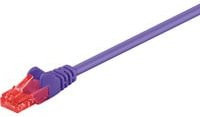 goobay CAT 6 Patchkabel U/UTP Ethernet LAN in Lila, Länge: 10,0 m - Bild 1