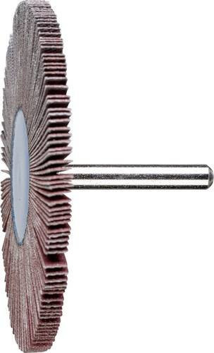PFERD Korund Fächerschleifer A120 Durchmesser 80 mm, Schaft-Ø 6 mm, 10 Stück für Feinschliff und Finish - Bild 1