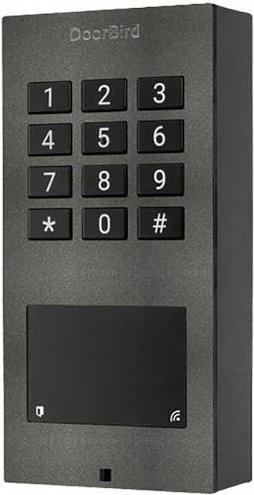 DoorBird Code-Tastatur mit RFID und beleuchteter Tastatur, Aufputz, IP65, Schwarz - Bild 1
