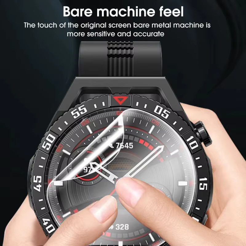 HD Hydrogel Film als weicher Screen Protector für Huawei Watch GT4 GT5 41mm 46mm und GT3 GT5 Pro 42mm 46mm, transparent, Unisex - Bild 3