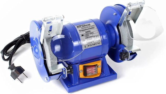 Wiltec Doppelschleifer 150W in Blau mit Ø 125 mm Durchmesser - Bild 1