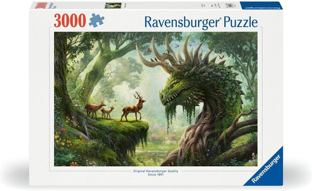 Ravensburger Fantasy Der Walddrache erwacht, Puzzle, 3.000 Teile - Bild 1