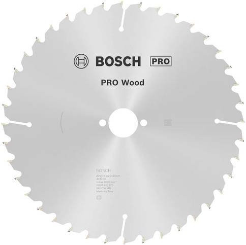 Bosch Optiline Wood Hartmetall Kreissägeblatt für Tischkreissägen, Farbe: Silber, Durchmesser: 250 mm, Bohrung: 30 mm, Zähne: 40 - Bild 1
