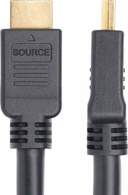StarTech.com Aktives HDMI 2.0 Kabel in Schwarz, 15,0 m, 4K 60Hz, HDR10, CMP Plenum Rated, HDMI männlich zu HDMI männlich - Bild 1