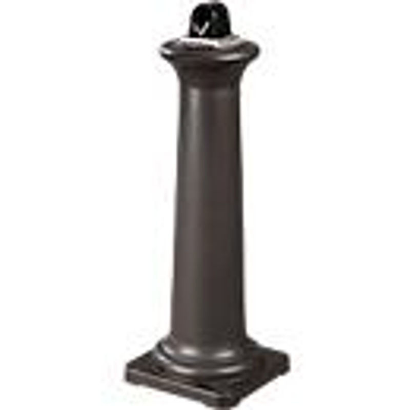 Rubbermaid GroundsKeeper Tuscan Standascher für den Außenbereich, Schwarz, Volumen 4,4 l, Durchmesser: 33 cm, Höhe: 97,4 cm - Bild 3