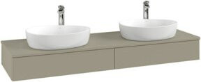 V&B Waschtischunterschrank Antao ohne Frontstruktur in Blau, B/T: 160 x 50 cm - Bild 1