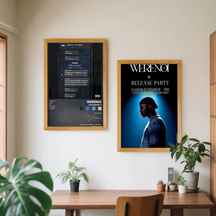 Werenoi P-Pyramid Poster HD Art Sticky Wall Dekoration in Schwarz - Bild 3