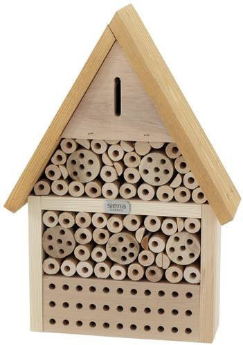 Siena Garden Insektenhotel Prag in Braun und Natur, B/H/T: 26 x 38 x 9 cm - Bild 1