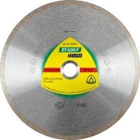 Klingspor DT 600 F Diamanttrennscheibe für Fliesen und Stein in Silber, Durchmesser: 150 mm, Breite: 1,6 mm, Bohrung: 22,23 mm - Bild 1