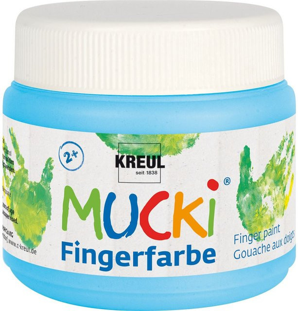 MUCKI Fingerfarbe Hellblau mit Bitterstoffen - Bild 1