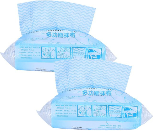 2er-Pack Einweg-Vlieslappen OutsideWorld Küchenputztücher in Blau - Bild 1